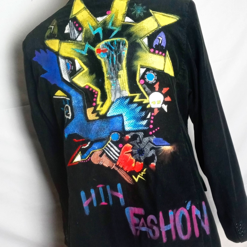 Hand Painted reversible Blazer